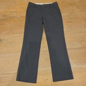 Banana Republic Women's Gray Pin Stripe Low Waist Trouser Pants Size 0